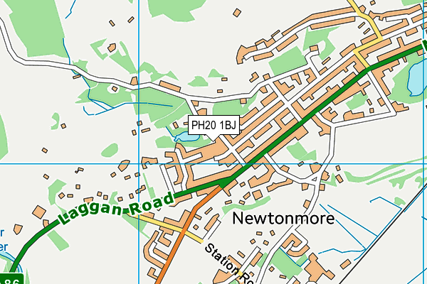 PH20 1BJ map - OS VectorMap District (Ordnance Survey)