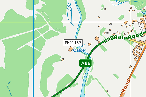 PH20 1BP map - OS VectorMap District (Ordnance Survey)