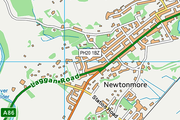 PH20 1BZ map - OS VectorMap District (Ordnance Survey)