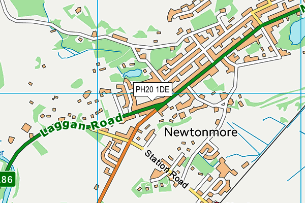 PH20 1DE map - OS VectorMap District (Ordnance Survey)