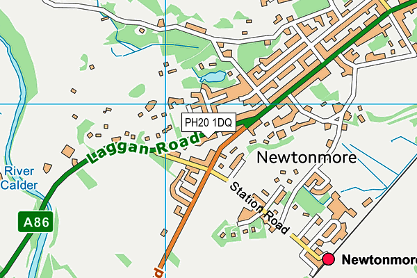 PH20 1DQ map - OS VectorMap District (Ordnance Survey)