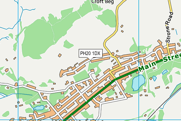 PH20 1DX map - OS VectorMap District (Ordnance Survey)