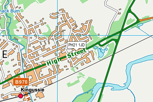 PH21 1JD map - OS VectorMap District (Ordnance Survey)