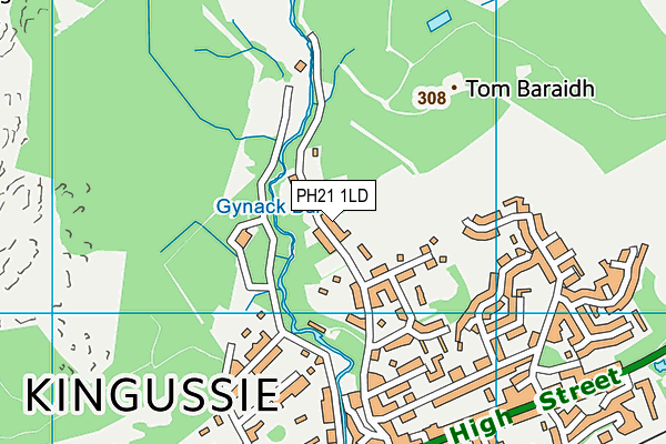 Map of MS (KINGUSSIE) LTD at district scale