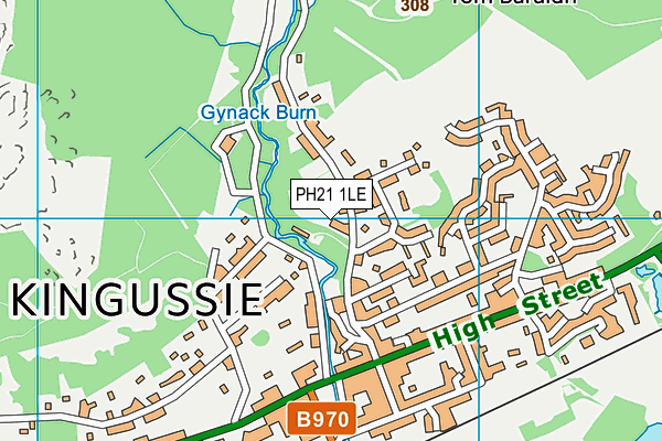 PH21 1LE map - OS VectorMap District (Ordnance Survey)