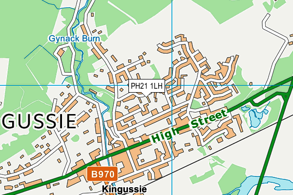 PH21 1LH map - OS VectorMap District (Ordnance Survey)