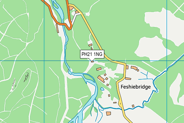 PH21 1NG map - OS VectorMap District (Ordnance Survey)