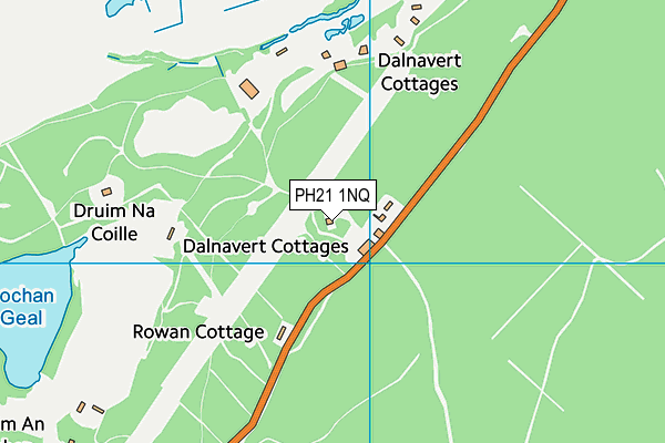 PH21 1NQ map - OS VectorMap District (Ordnance Survey)