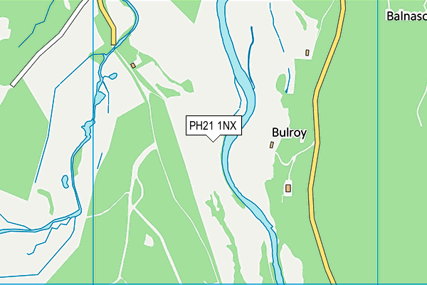 PH21 1NX map - OS VectorMap District (Ordnance Survey)