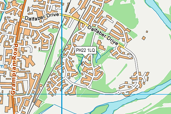 PH22 1LQ map - OS VectorMap District (Ordnance Survey)