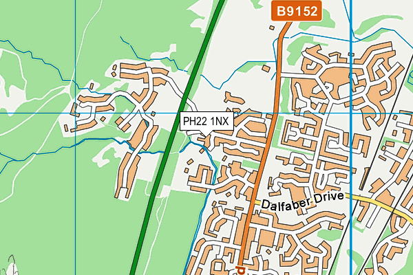 PH22 1NX map - OS VectorMap District (Ordnance Survey)