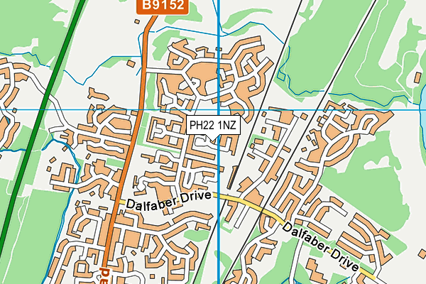 PH22 1NZ map - OS VectorMap District (Ordnance Survey)