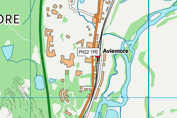 PH22 1PE map - OS VectorMap District (Ordnance Survey)
