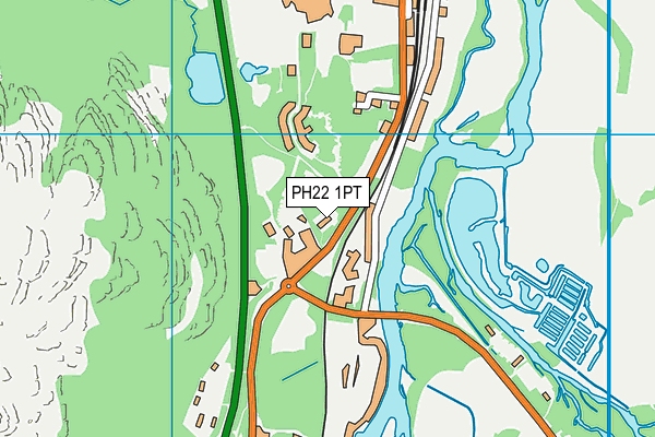 PH22 1PT map - OS VectorMap District (Ordnance Survey)