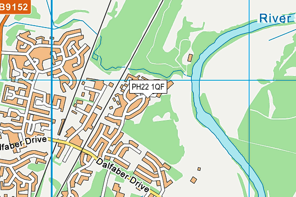 PH22 1QF map - OS VectorMap District (Ordnance Survey)