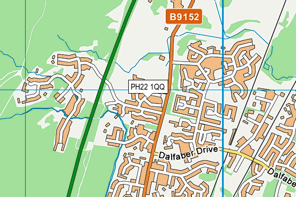 PH22 1QQ map - OS VectorMap District (Ordnance Survey)