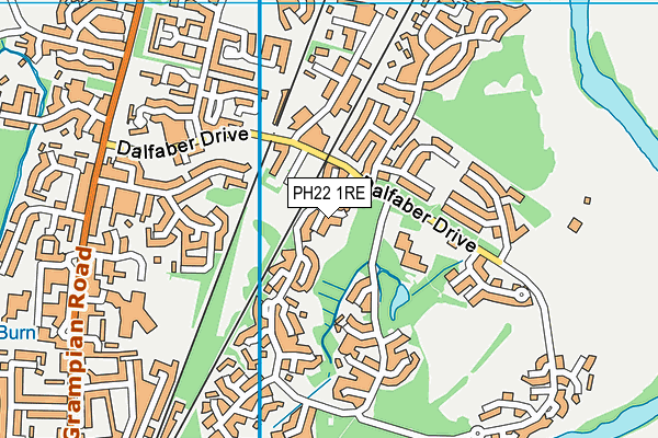PH22 1RE map - OS VectorMap District (Ordnance Survey)