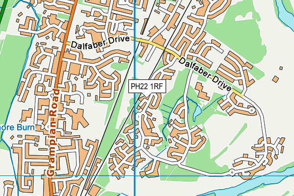 PH22 1RF map - OS VectorMap District (Ordnance Survey)