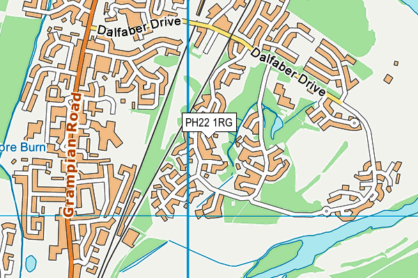 PH22 1RG map - OS VectorMap District (Ordnance Survey)
