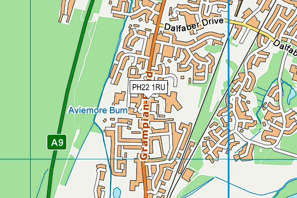 PH22 1RU map - OS VectorMap District (Ordnance Survey)