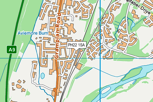 PH22 1SA map - OS VectorMap District (Ordnance Survey)