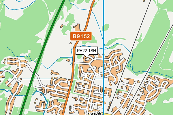 PH22 1SH map - OS VectorMap District (Ordnance Survey)
