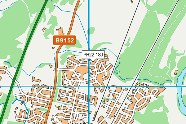 PH22 1SJ map - OS VectorMap District (Ordnance Survey)
