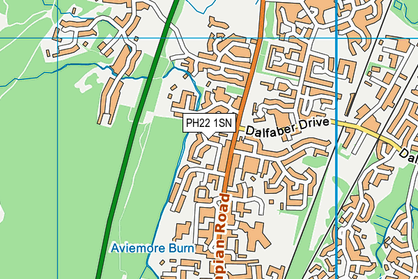 PH22 1SN map - OS VectorMap District (Ordnance Survey)