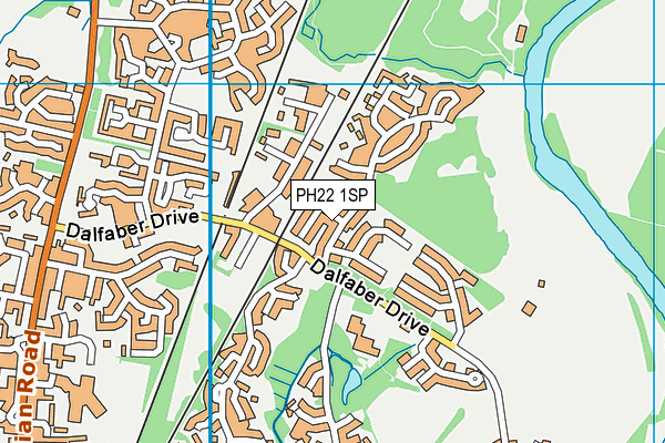 PH22 1SP map - OS VectorMap District (Ordnance Survey)