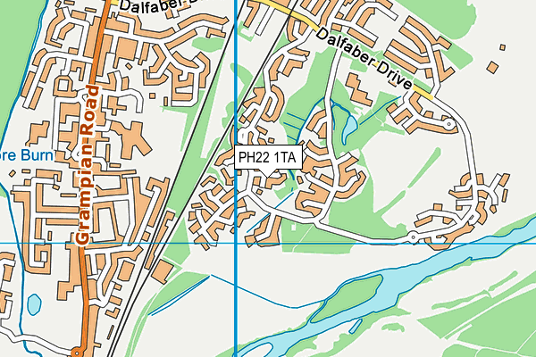 PH22 1TA map - OS VectorMap District (Ordnance Survey)