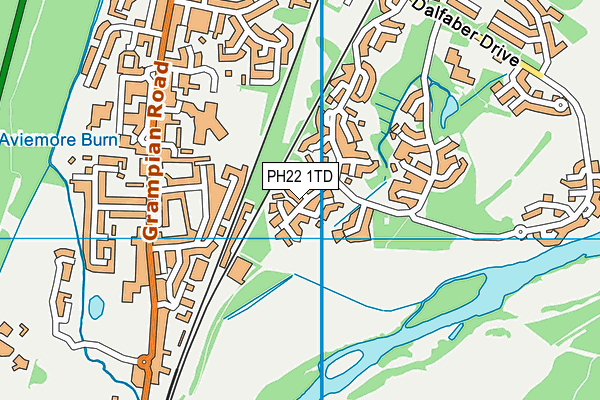 PH22 1TD map - OS VectorMap District (Ordnance Survey)