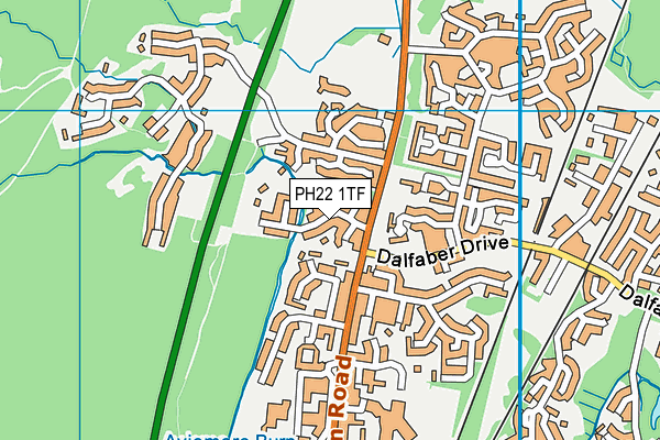 PH22 1TF map - OS VectorMap District (Ordnance Survey)