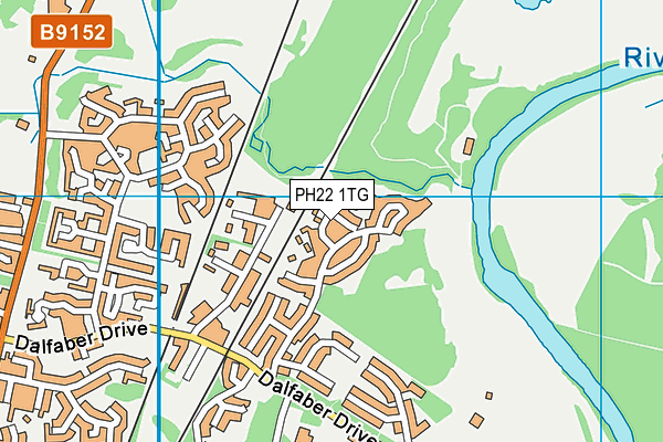 PH22 1TG map - OS VectorMap District (Ordnance Survey)