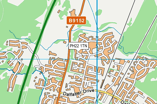 PH22 1TN map - OS VectorMap District (Ordnance Survey)
