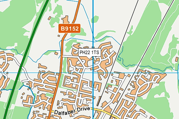 PH22 1TS map - OS VectorMap District (Ordnance Survey)