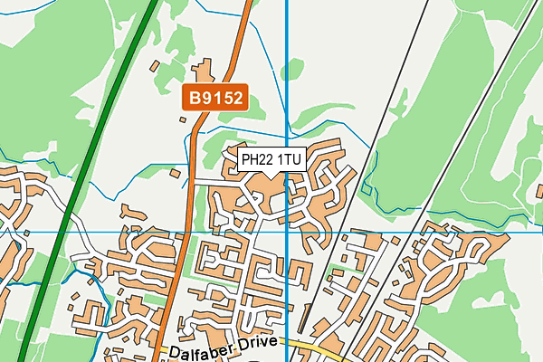 PH22 1TU map - OS VectorMap District (Ordnance Survey)