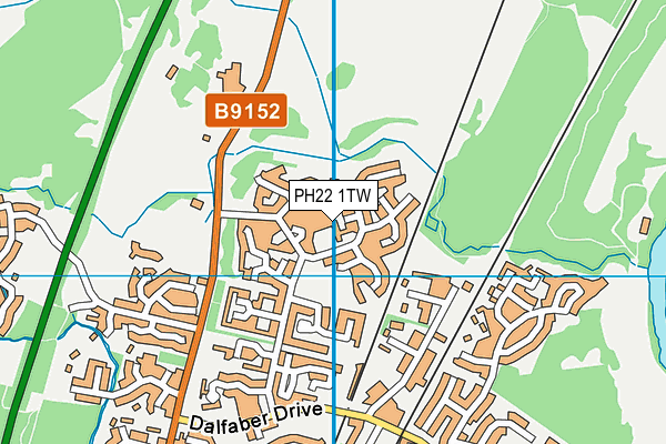 PH22 1TW map - OS VectorMap District (Ordnance Survey)