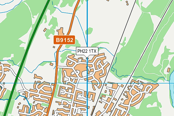 PH22 1TX map - OS VectorMap District (Ordnance Survey)