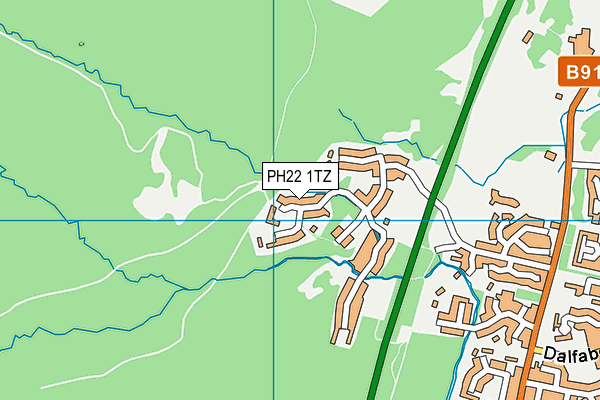 PH22 1TZ map - OS VectorMap District (Ordnance Survey)