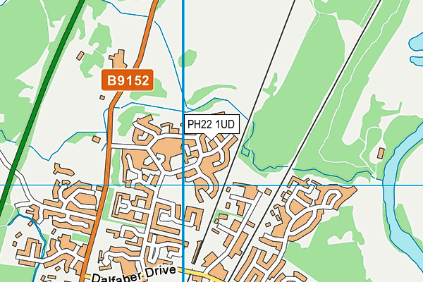 PH22 1UD map - OS VectorMap District (Ordnance Survey)