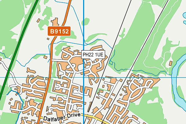 PH22 1UE map - OS VectorMap District (Ordnance Survey)