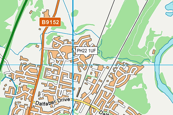PH22 1UF map - OS VectorMap District (Ordnance Survey)