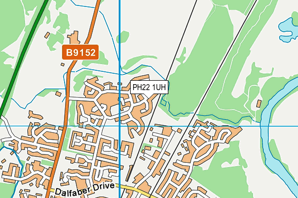 PH22 1UH map - OS VectorMap District (Ordnance Survey)