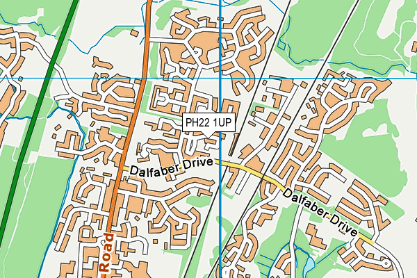 PH22 1UP map - OS VectorMap District (Ordnance Survey)