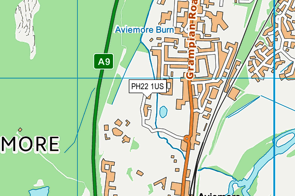 PH22 1US map - OS VectorMap District (Ordnance Survey)