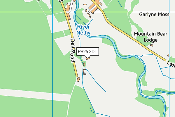 PH25 3DL map - OS VectorMap District (Ordnance Survey)