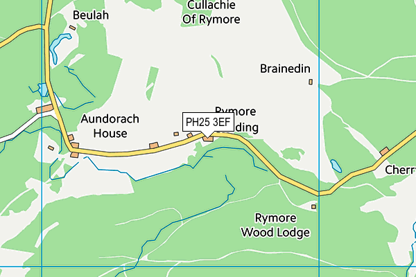 PH25 3EF map - OS VectorMap District (Ordnance Survey)