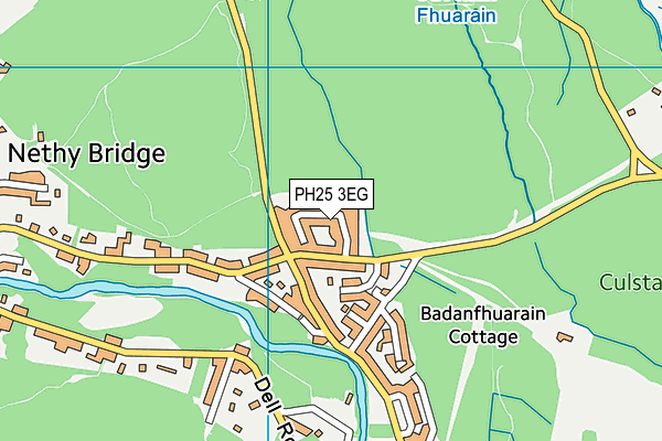 PH25 3EG map - OS VectorMap District (Ordnance Survey)