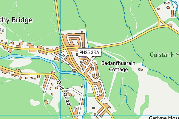 PH25 3RA map - OS VectorMap District (Ordnance Survey)