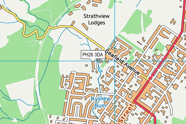 PH26 3DA map - OS VectorMap District (Ordnance Survey)